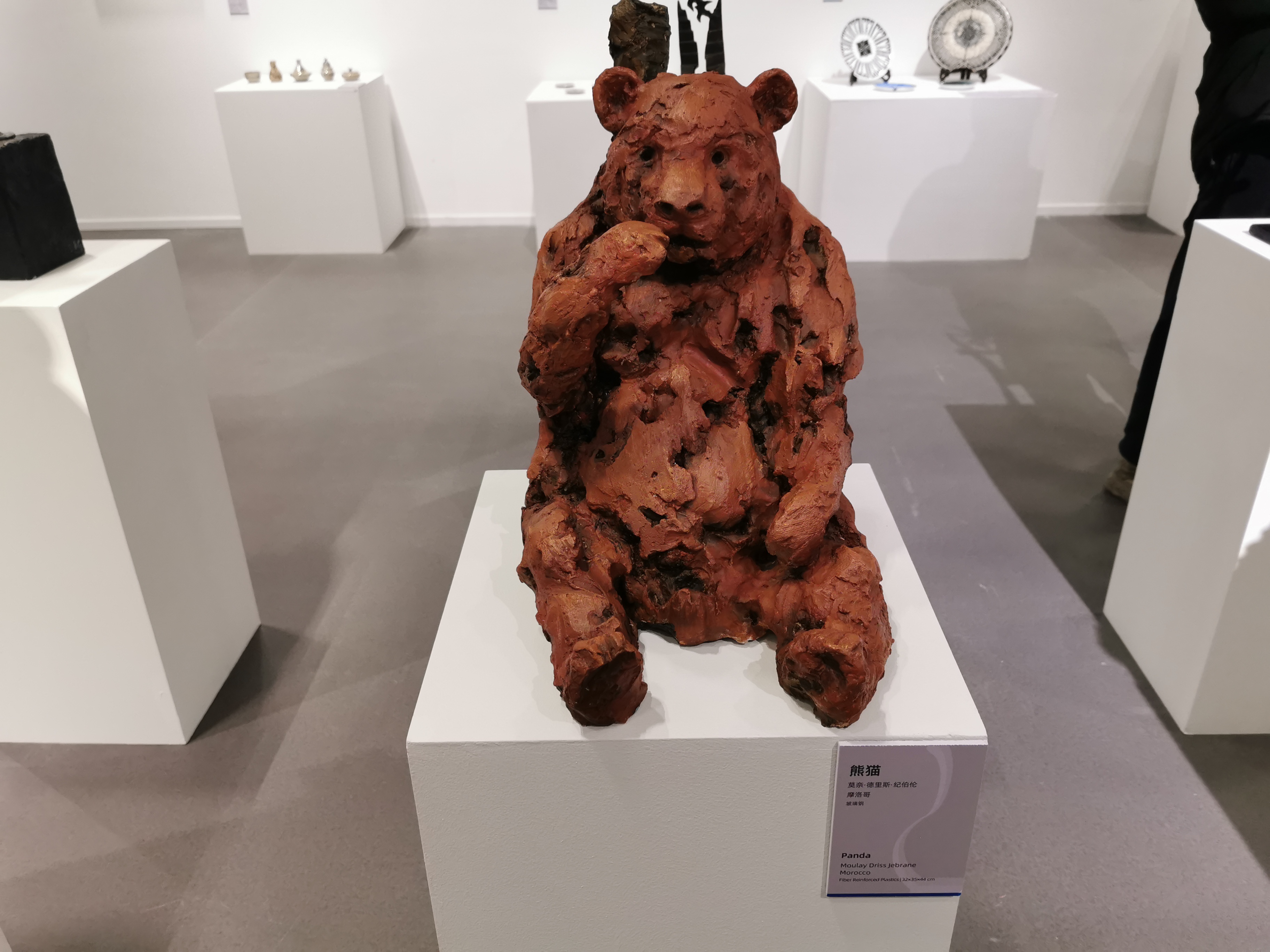 “阿拉伯知名藝術家訪華采風精品展”在景德鎮陶溪川開展。黃喬珺攝
