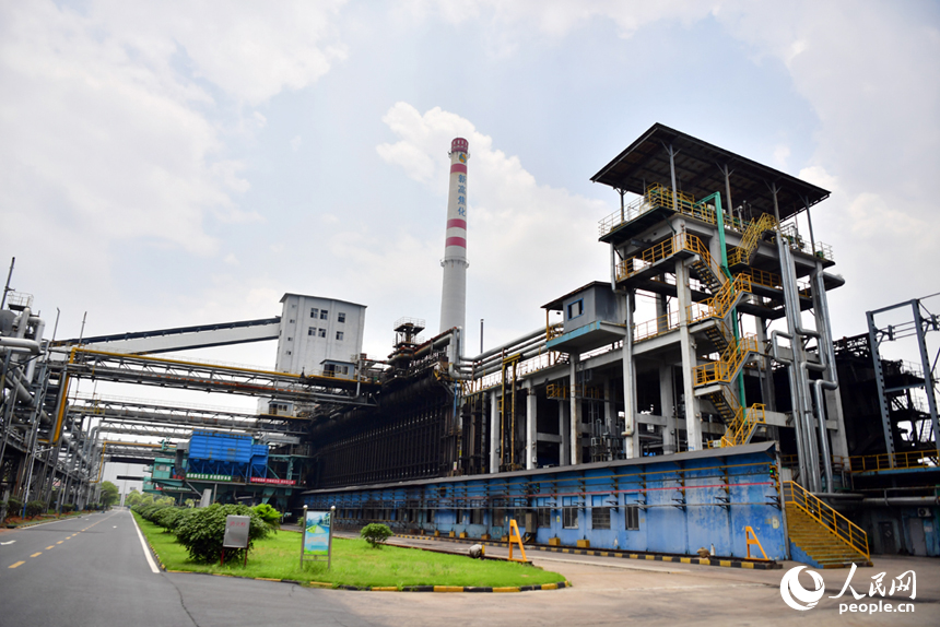 江西省豐城新高焦化生產廠區內綠意濃濃。人民網記者 時雨攝