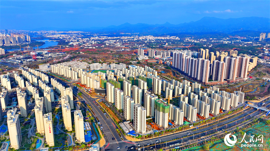 贛州市中心城區，新建成的人才住房、人才公寓，助力入贛就業人才安居樂業。人民網 朱海鵬攝