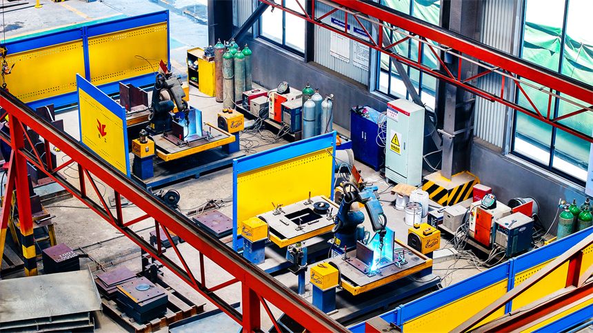自動焊接生產線。郭昊攝