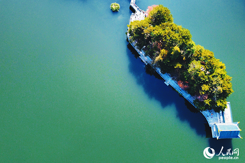 江西省廬山市廬山風景區如琴湖的迷人風景。人民網記者 邱燁攝